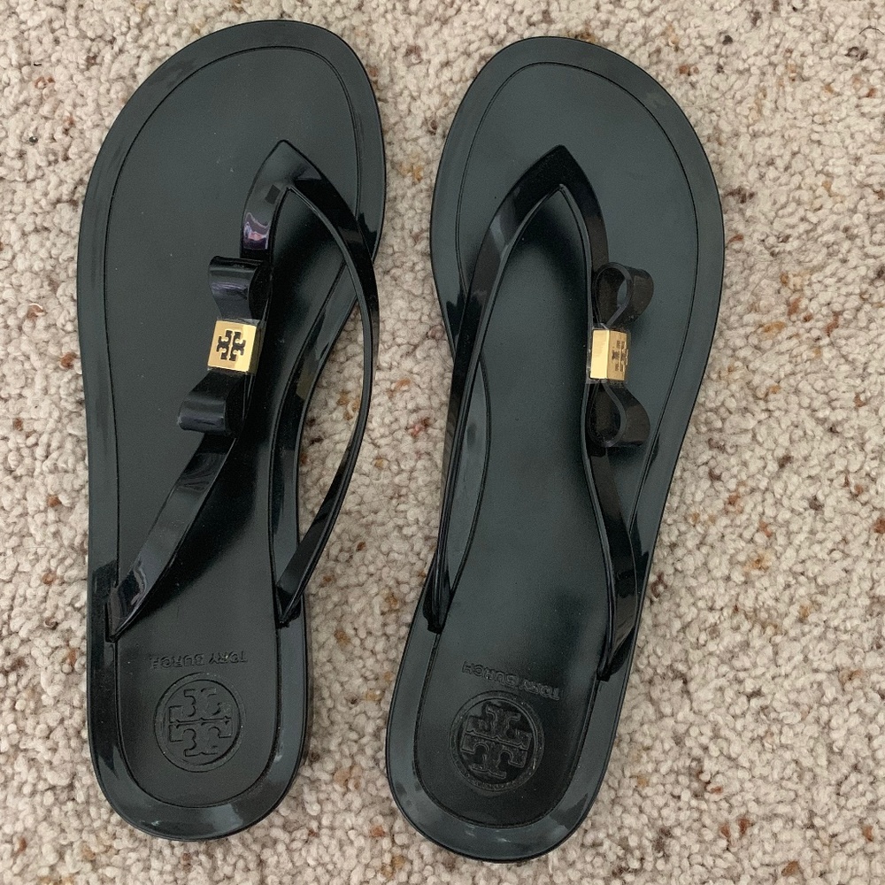 Tory Burch Black Flip Flops